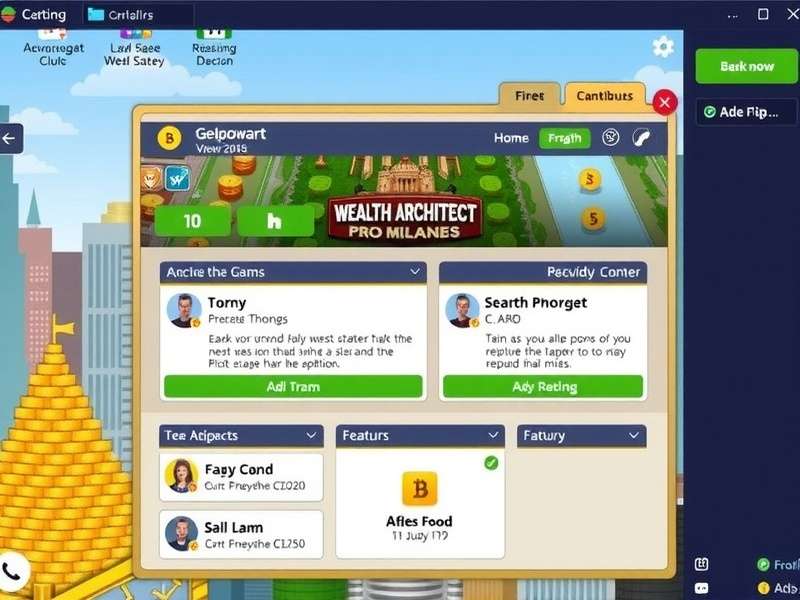 Wealth Architect Pro Tournament Interface